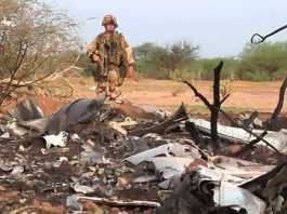 lieu du crash et des débris de l'avion d'Air Algérie