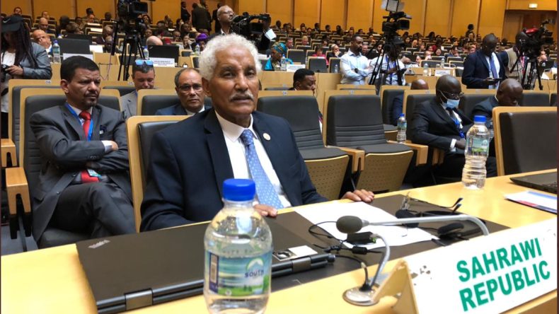Le ministre sahraoui des Affaires étrangères lors de sa participation à la 42ème session du Conseil exécutif de l'Union africaine