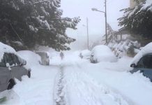 Routes fermées à cause de la neige