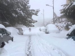 Routes fermées à cause de la neige
