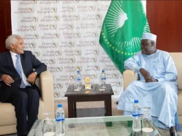 président de la Commission de l'Union africaine reçoit le ministre sahraoui des Affaires étrangères