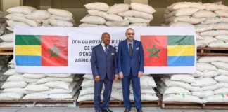 roi du Maroc Mohammed VI et Ali Bango