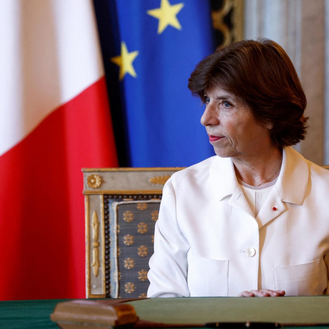 la ministre française des Affaires étrangères Catherine Colonna la ministre française des Affaires étrangères Catherine Colonna