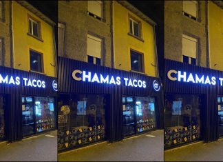 CHAMAS Tacos: Une Enseigne Lumineuse Crée la Confusion à Valence, France