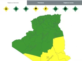 Intempéries en Algérie : Les Pluies Orageuses Menacent 5 Wilayas du Sud